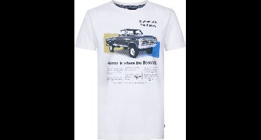 Petrol Industries - Jongens Artwork T-shirt Lighthouse - Wit - Maat 176