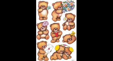 Etiket HERMA 3578 beren met bloemen