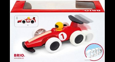 BRIO Pull Back gemotoriseerde grote raceauto - Aanbevolen voor peuters van 18 maanden en ouder