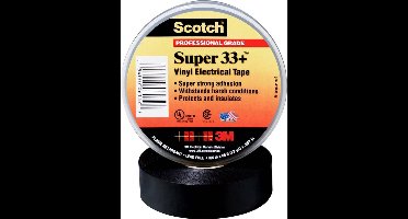 Scotch SUPER33+-19X33 Isolatietape Scotch Zwart (l x b) 20,1 m x 19 mm 1 stuk(s)