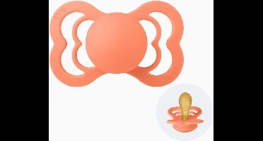 BIBS fopspeen Supreme Latex Maat 1 (0-6 maanden) - 1 stuk Papaya