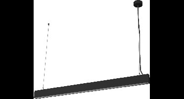 LEDVANCE Office Line Cuboid, vierkante hangende kantoorplafondlamp, 42 W, 4400 lm, 4000 K, 840 koud wit, 3-traps dimbaar, zwart aluminium, IP20