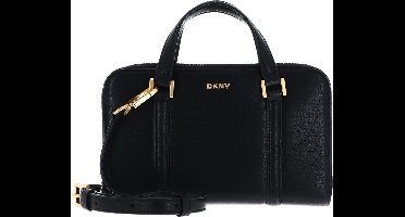 DKNY Leren Handtas Schoudertas Aggie Handbag Black Zwart