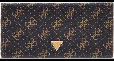 GUESS Kaarthouder Noreen Card Holder Brown Multi Donkerbruin
