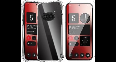 Hoesje geschikt voor Nothing Phone 2a / 2a Plus - Screenprotector Glas - Shockproof Transparant