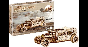 Revell Modelbouwpakket - 00612 Tiny Adventures - Hot Rod Auto - Functioneel Model Houten - 1:32 - Modelbouw