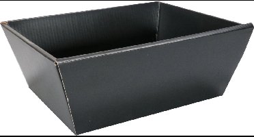 Mand | golfkarton | biermand | 26x21x10cm | zwart 10 stuks