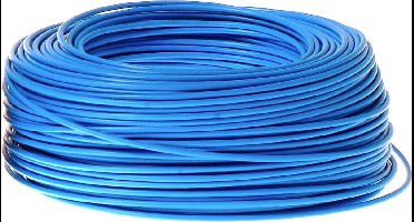 Top Cable H07V2-K - Installatiedraad - Montagedraad - 6mm2 - Blauw - 100 meter
