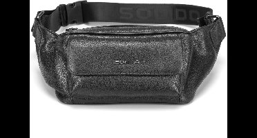 Solido Luxe Heren Fanny Pack – Zwart Echt Leer met Verstelbare Riem en Meerdere Vakken, Perfect voor Reizen, Festivals en Dagelijks Gebruik