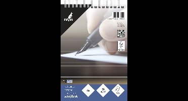 Kangaro schrijfblok - A5 - met lijn - 60 grams - 200 grams - met spiraal - notitieblok - K-5505-SP