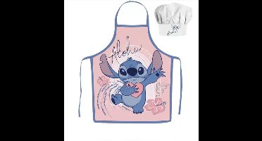 Stitch Kokssetje Muts en Schort Aloha Blauw