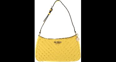 GUESS Schoudertas Leather Ariete Shoulderbag Yellow Geel