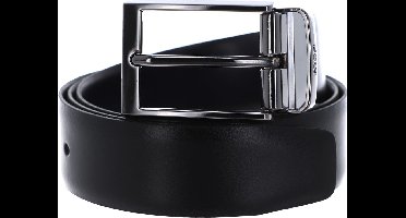 JOOP! Leren Riem Adjustable Coll. Belt 3,5 CM W85 Black-D`Blue Zwart Donkerblauw