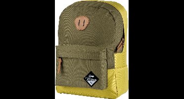 NITRO Vrije tijd rugzak Rugzak met laptopvak Urban Collection Urban Classic Backpack 20L Golden Mud Groene Geel