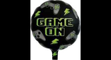Folieballon gaming game on rond, 46cm