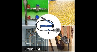 Vevor - Hydraulische Krimptang - Deelbare Hydraulische PEX Pijp Krimptang - U/V/TH-vormige bekken - Handbediend Persgereedschap - Loodgietersgereedschap - Koperen Roestvrijstalen Buizenradiaalpers