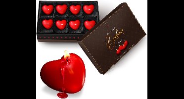 MikaMax Heart-shaped Bonbon Candle Lights - Geurkaarsen - Chocolade Geur - Hartvormige geurkaarsen - Hartjes Kaars - Valentijnsdag Decoratie