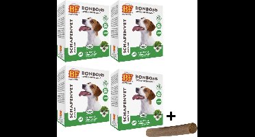 Combideal - Biofood Schapenvet Bonbons Mini Zeewier 4x 80 Stuks (320 stuks) + Fricandel