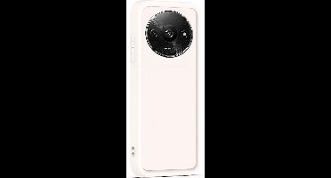 Hoesje geschikt voor Xiaomi Redmi A3 - Versterkte randen - Bescherming Camera & Scherm - Matte Design Sand Beige