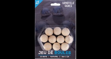 Houten Buts Jeu de Boules – Set van 10 Stuks – Naturel Hout – Pétanque Doelballen – Ø 30 mm – Boules Accessoires – Engelhart