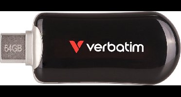 Verbatim Plectra USB-C Drive 64GB - USB-C USB-stick - 32 GB - USB 3.2 Gen 1 - 100MB/s - zwart