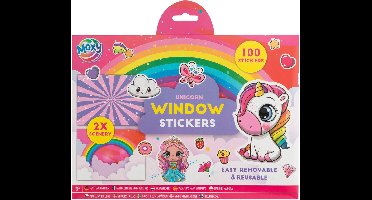 Raamstickers 'Eenhoorn' 100 Stuks - Raamstickers voor Kinderen - Raamstickers Auto