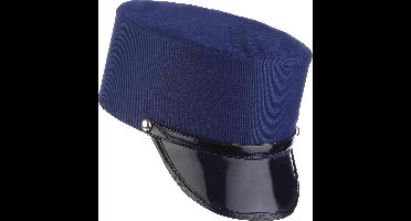 Vegaoo - Blauwe politiepet voor volwassenen