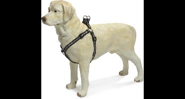 Nylon borsttuig, poot motief. Zwart.