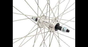 CORDO Achterwiel 26 inch - 19-559 Fietswiel - Vaste As - Freewheel - Handgemaakt - Zilver