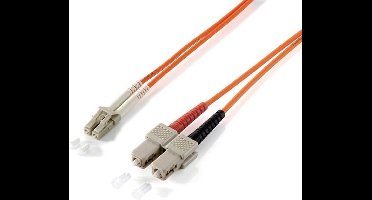 Equip LC/SС 62.5/125μm 1.0m Glasvezel kabel 1 m OM1 SC Oranje