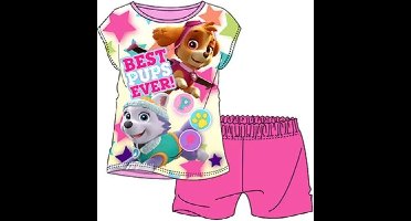 Paw Patrol shortama - maat 92/98 - roze