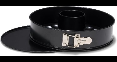 Patisse Springvorm Met Tulbandinzet 24 Cm Staal Zwart