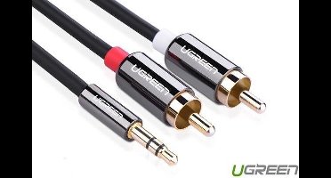 3.5mm Jack male to 2RCA male cable metal connector 1.5M
