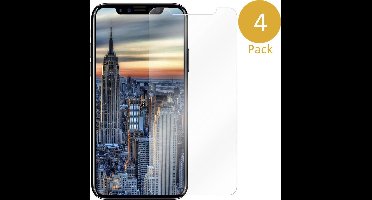 4x Screenprotector Tempered Glass geschikt voor Apple iPhone Xs / X van iCall