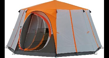 Coleman Cortes Octagon tent 8 Personen grijs/oranje