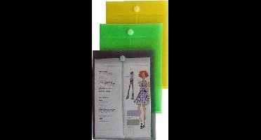 EXXO-HFP #90036 - A4 Documentenmap - Portret model - Top Open - Groen - 10 stuks (1 pak @ 10 stuks)