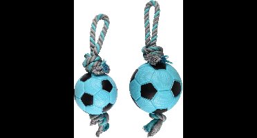 Hs Tpr Sporty Voetbal+touw Blauw 12cm