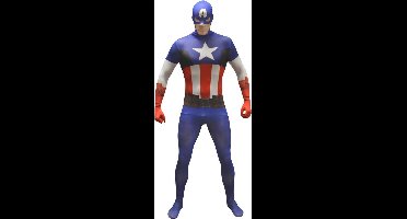 Morphsuit Captain America Volwassenen - Maat L