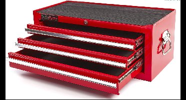 Hbm b verktygslåda verktygsskåp röd - Gediget och pålitligt - 670 x 315 x 265 mm - Solida kullagerstyrningar (dubbellager) - 2 nycklar