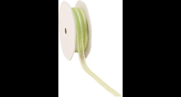 Satin edge Organzalint Mintgroen - 10 mm / 50 mtr.