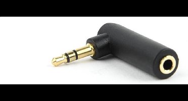 3,5mm Jack haakse stereo audio adapter / zwart
