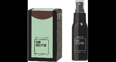 Hair Sculptor Hair Building Fibres Donkerbruin + Hair Sculptor Fixing Spray