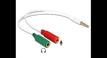 Delock Adapter Klinkenstecker 3,5 mm zu 2 x Klinkenbuchse 3,