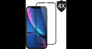 Screenprotector geschikt voor iPhone XR / 11 - 4x FullGuard Screen Protector