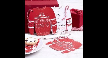 Ginger Ray - Ginger Ray - Cosy Christmas – Cadeaukaartjes Rood Witte Kersttrui