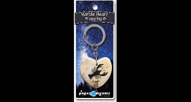 Paper Dreams - Sleutelhanger - Marmer - hart - Kreeft - HANBAR