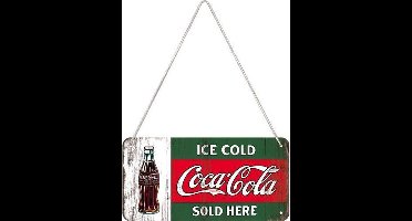 Nostalgic Art Metalen bord Hanging Coca Cola Ice cold