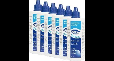Eye Fresh 6 x 360 ml - Alles-in-één - Lenzenvloeistof voor zachte contactlenzen - Voordeelverpakking