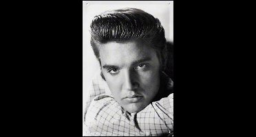 Elvis Presley  Metalen wandbord in reliëf 20 x 30 cm