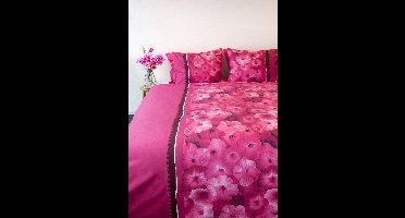 SENZATIONE 100% Katoen Percaline Dekbedovertrek 200x240-2x60x70 cm LAURA ROSE